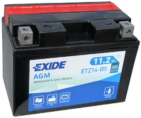 Аккумулятор Exide (11.2 Ah) 205 А, L+ (YTZ14S / ETZ14-BS)